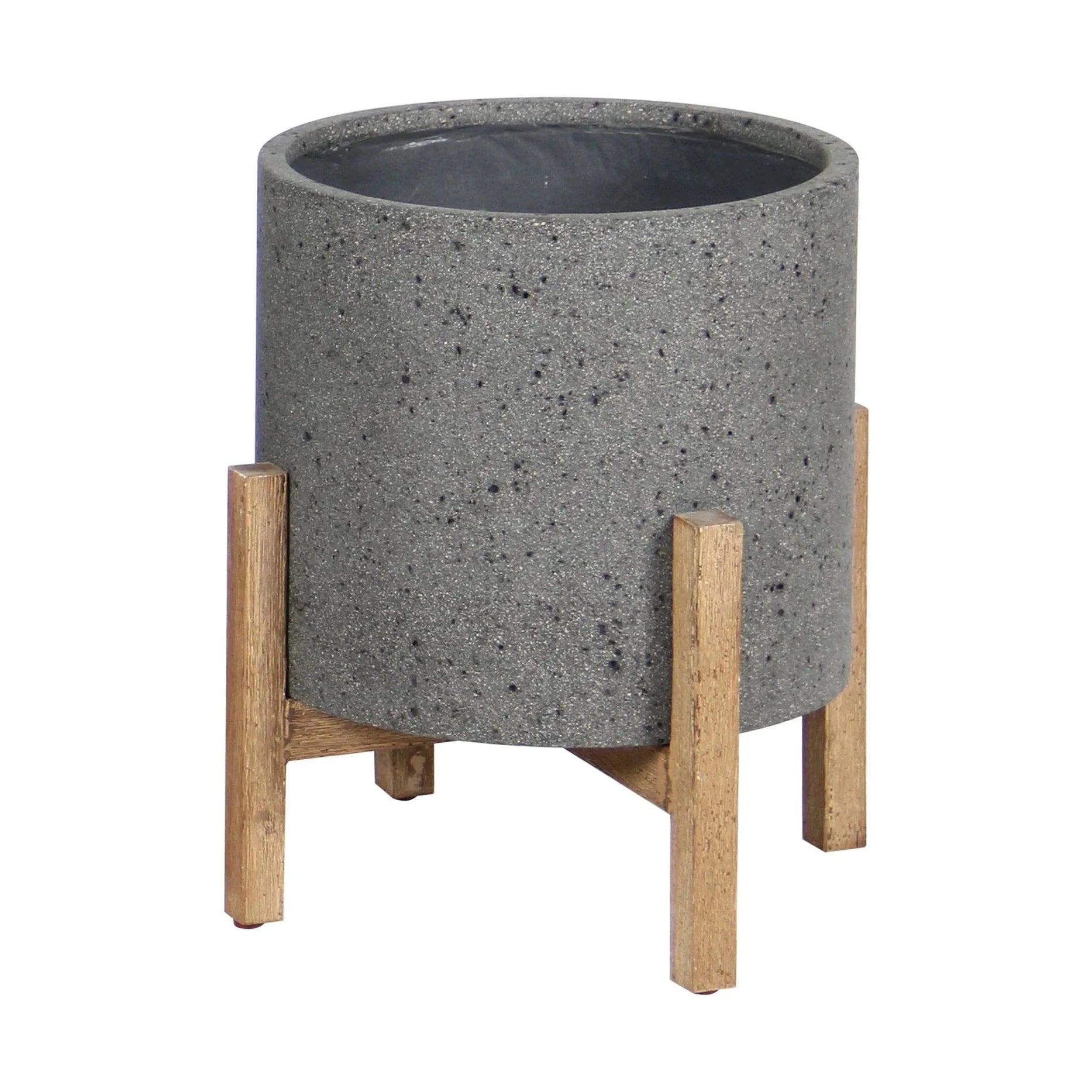 Zerith Round Standing Pot Stone
