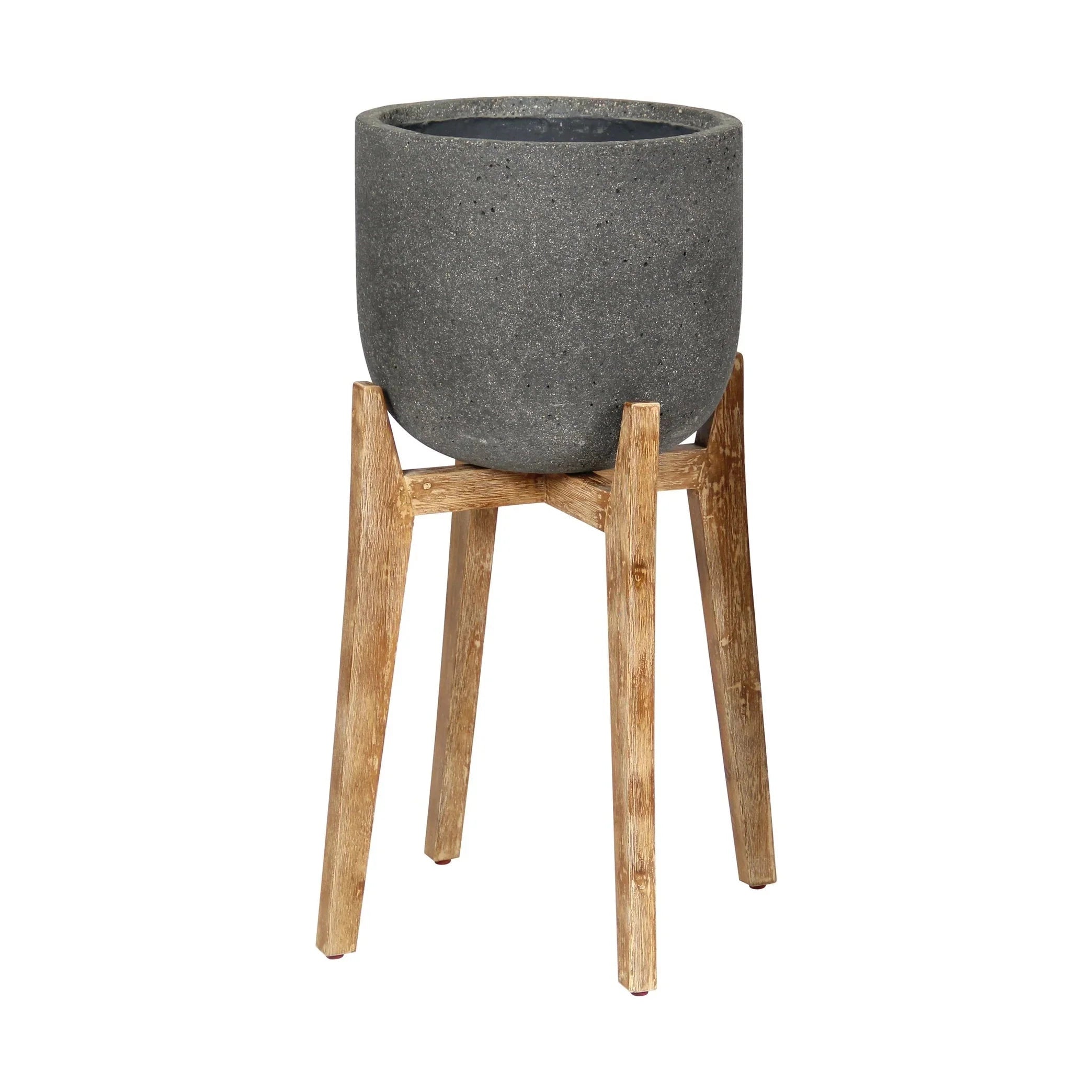 Zerith Round Standing Pot Stone