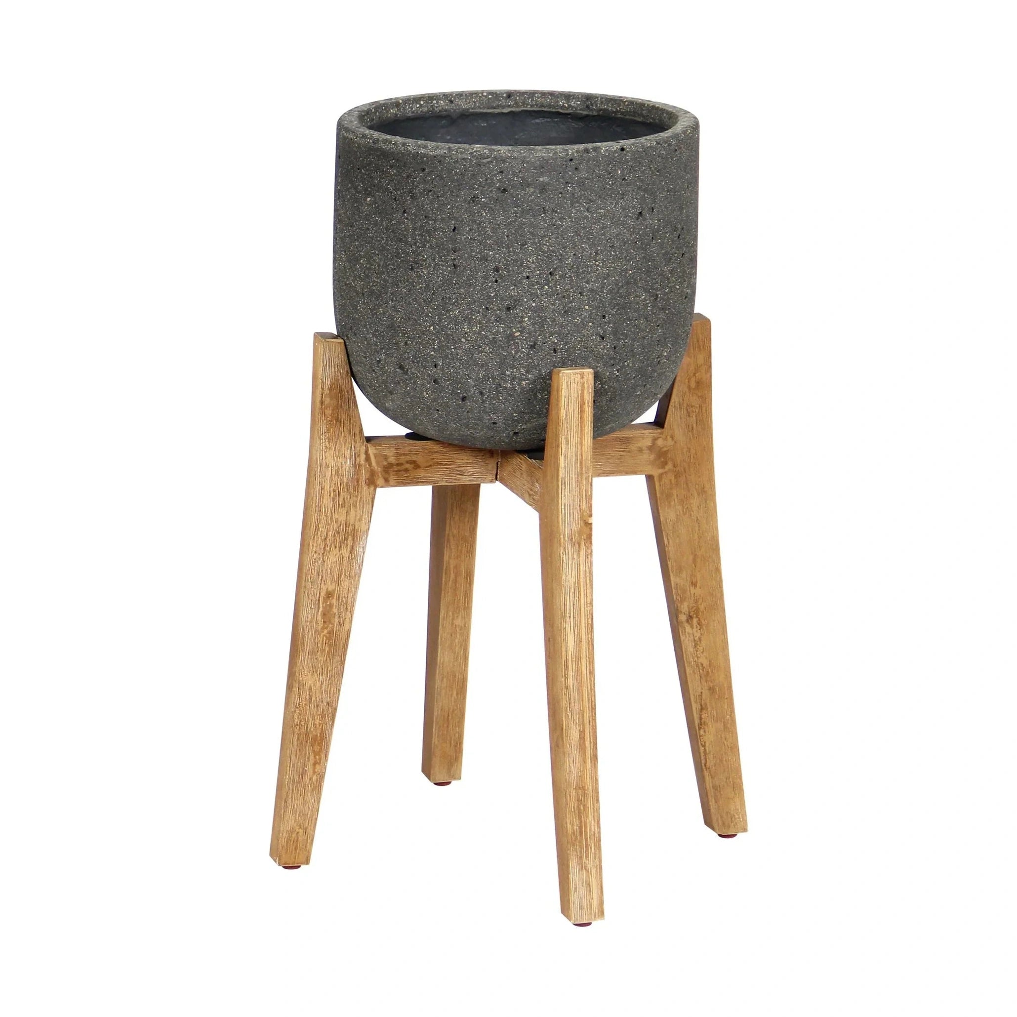 Zerith Round Standing Pot Stone