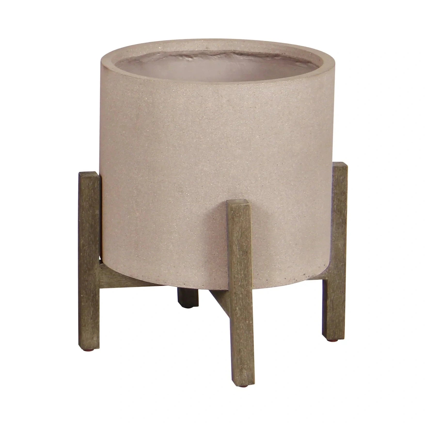 Zerith Round Standing Pot Stone