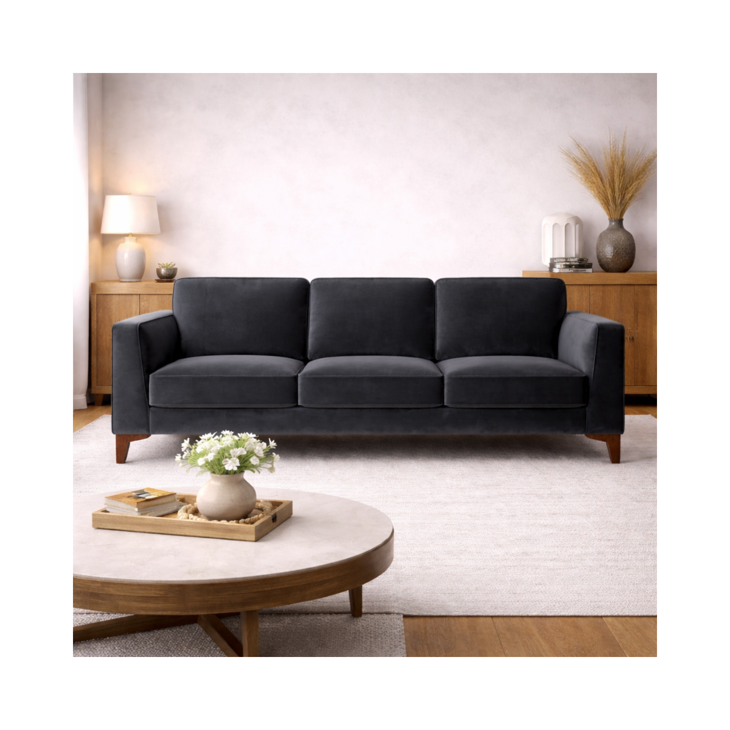 FLOOR MODEL Bradley Sofa - Velvet Grey