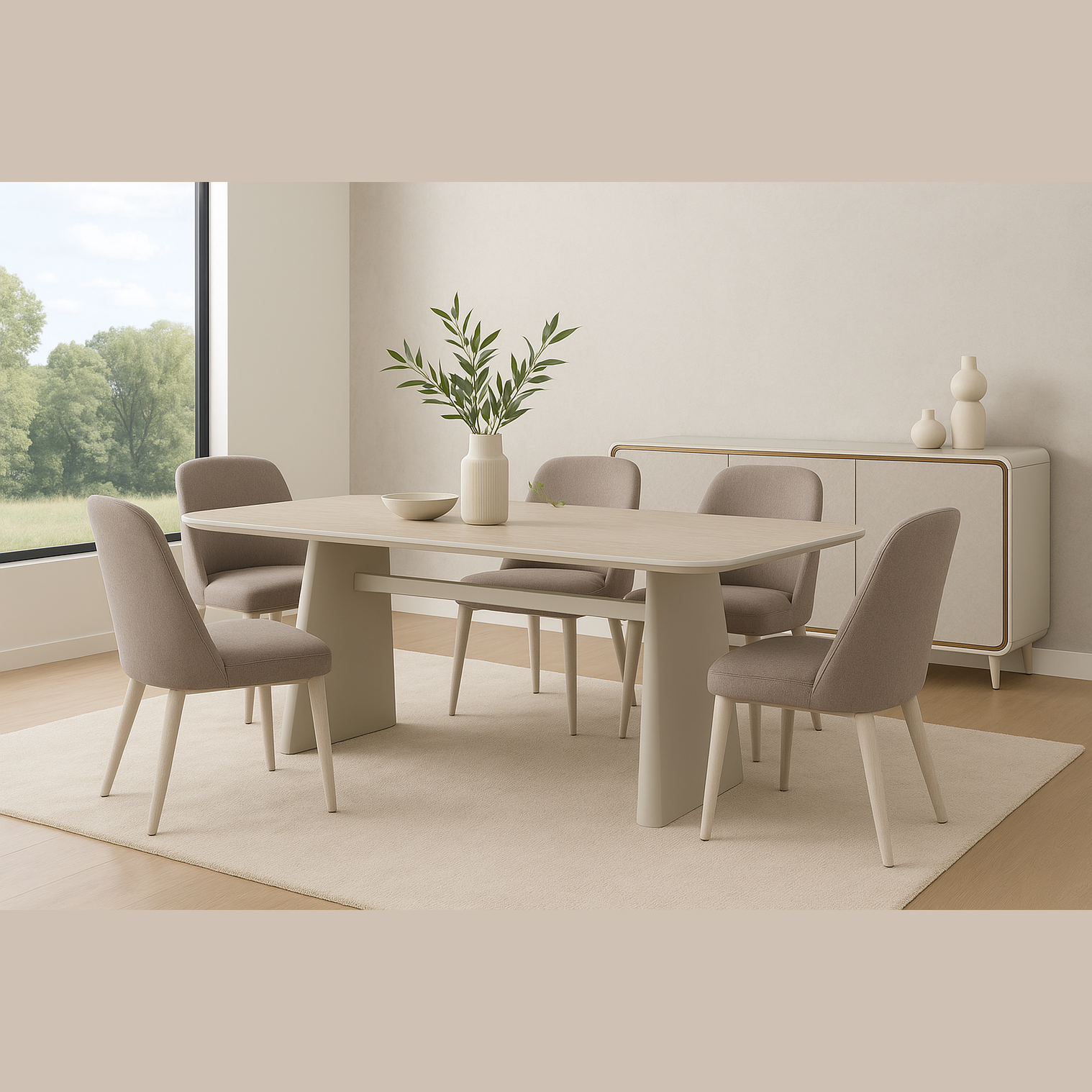 Kasia Ceramic Top Dining Table