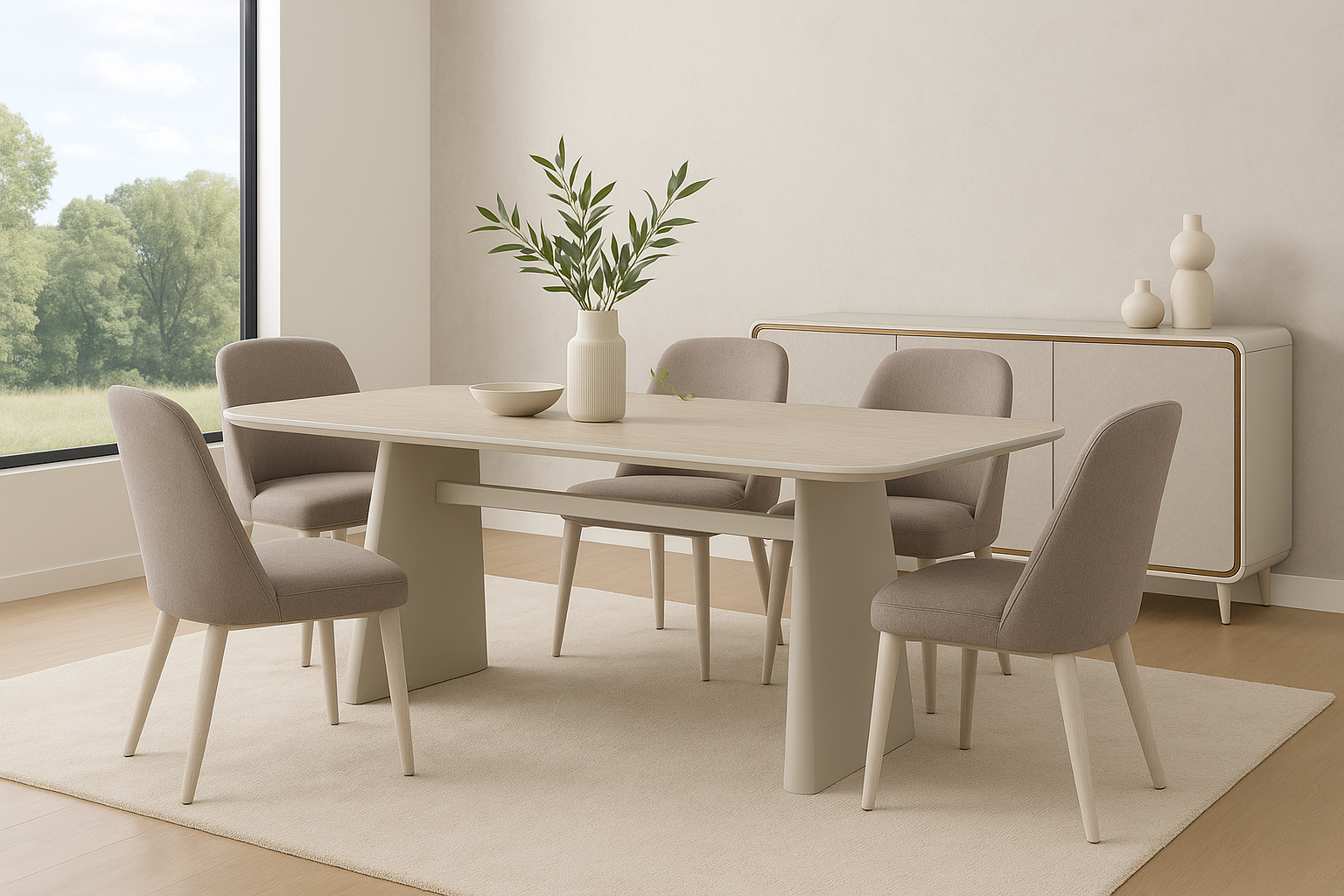 Kasia Ceramic Top Dining Table