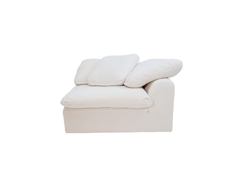Alex Modular Premium Fabric Corner Chair - White