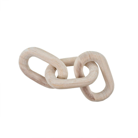 Wooden Chainlinks, White