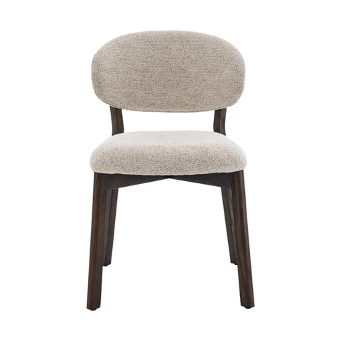 Milena Dining Chair – Upholstered Seat with Oak Wood Frame