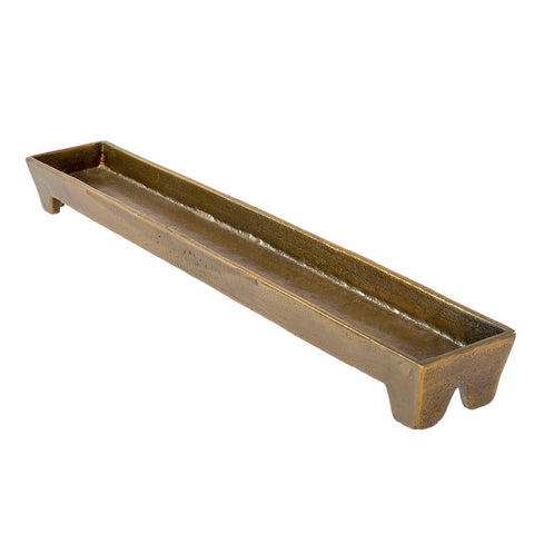 Footed Tray L, Bronze