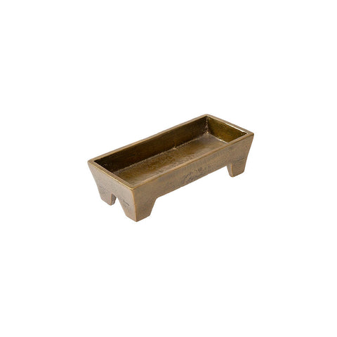 Footed Tray S, Bronze