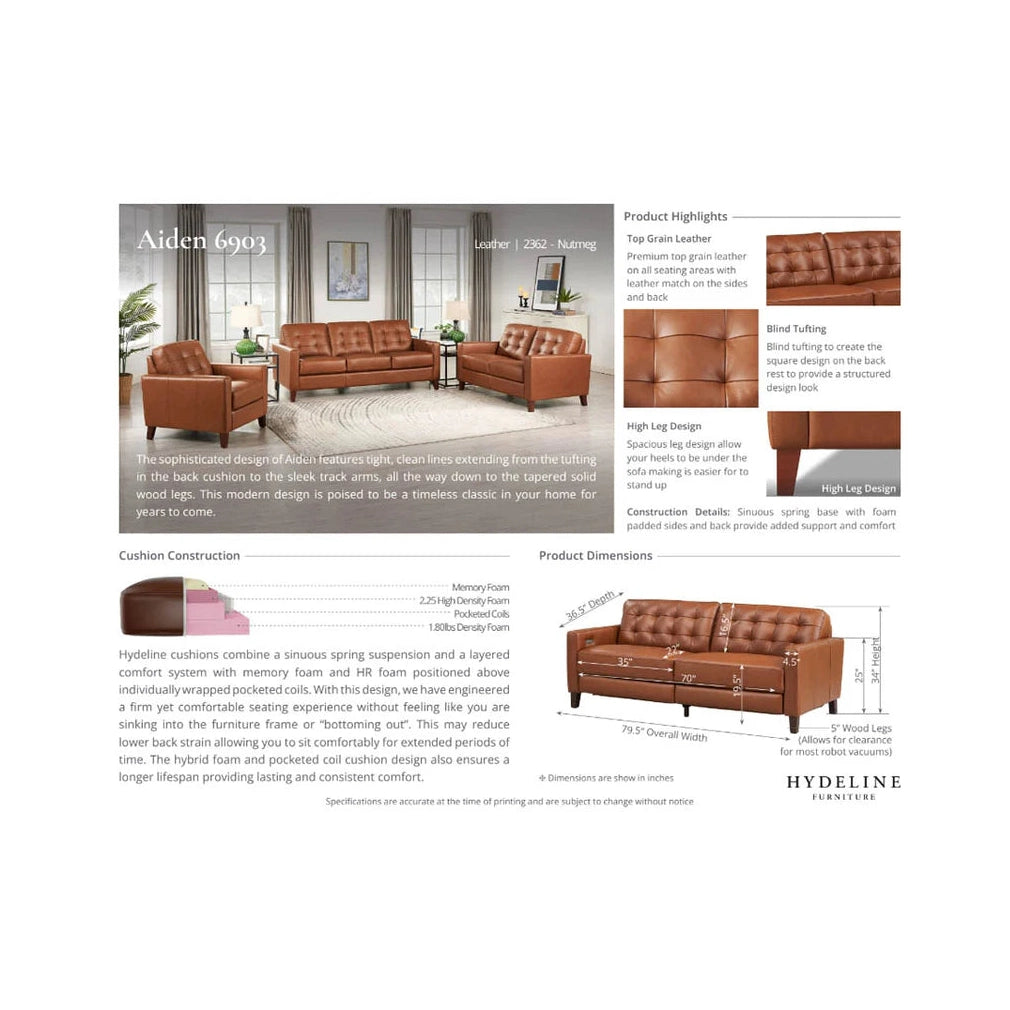 Tallon Leather Sofa