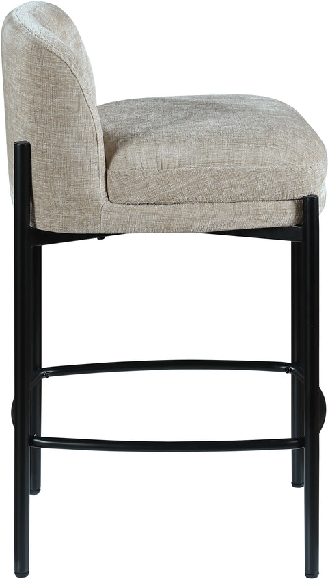 MIKAEL COUNTER STOOL - BEIGE