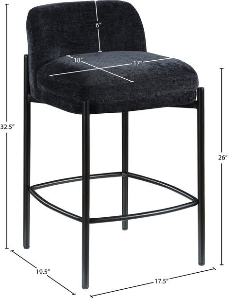 MIKAEL COUNTER STOOL - BLACK