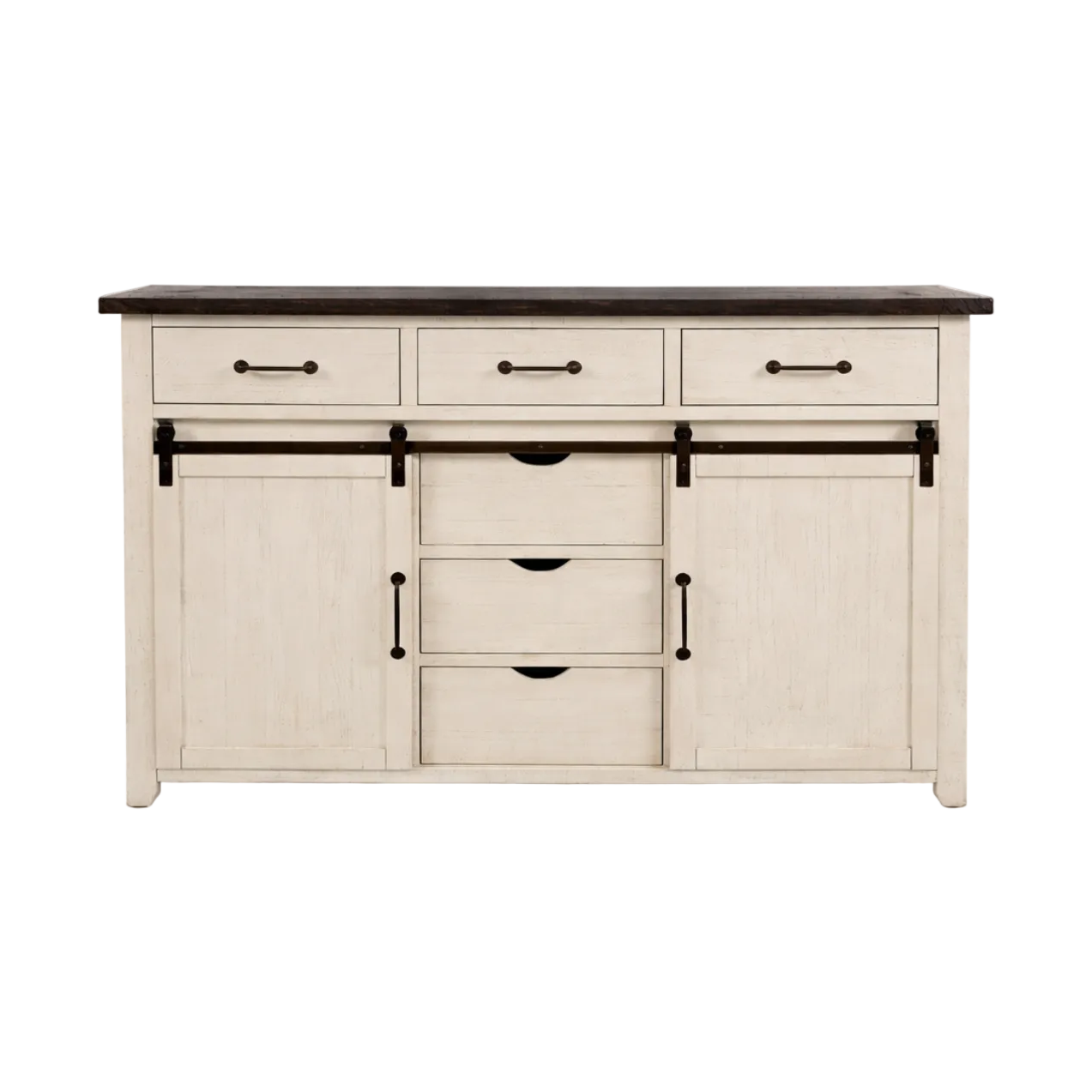 Madison County Door Dresser (without Mirror) - Vintage White