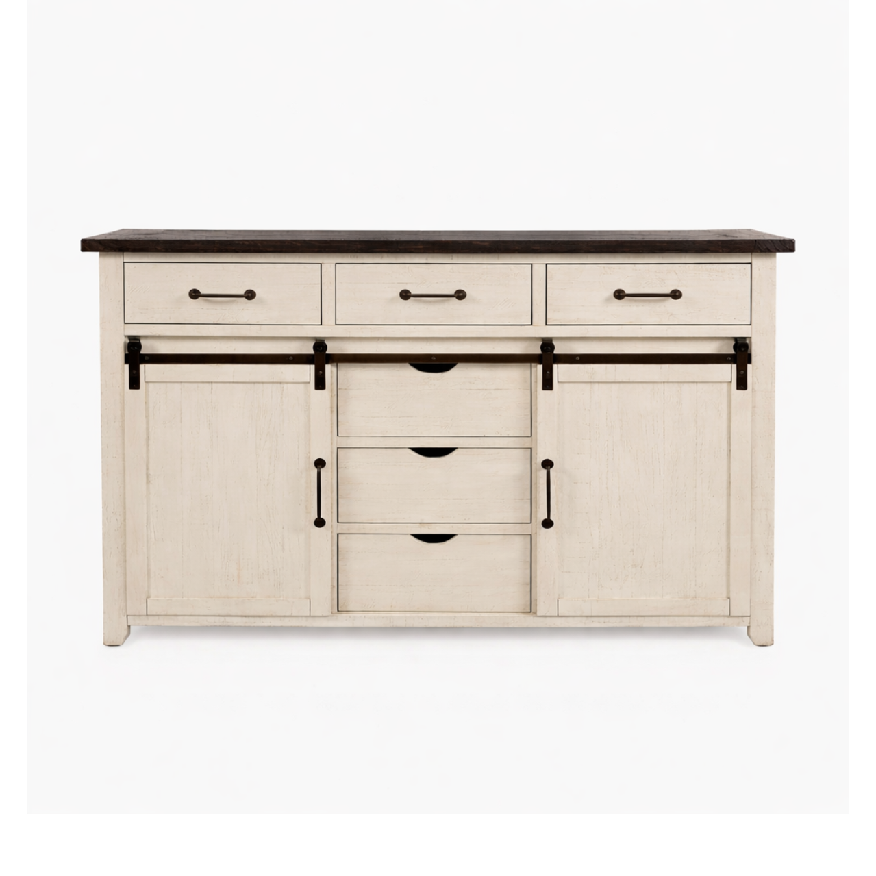 Madison County Door Dresser (without Mirror) - Vintage White