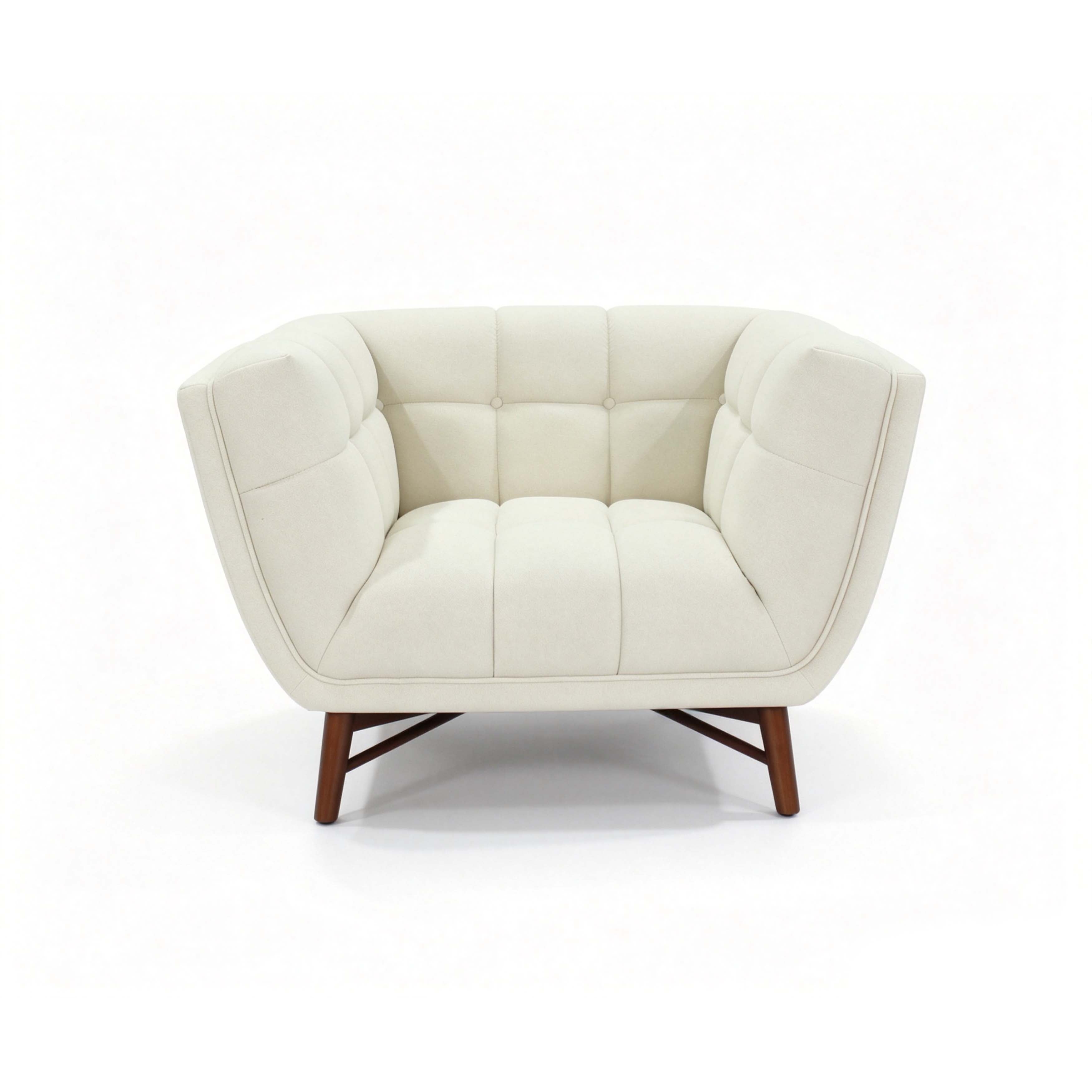Kitsilano Premium Velvet Accent Chair – Beige