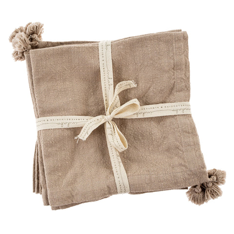 Tassel Napkin, Fawn