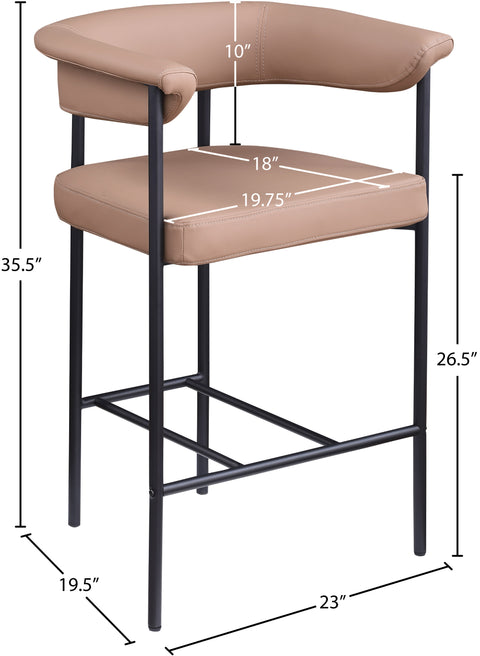 KOPLE COUNTER STOOL- TAN