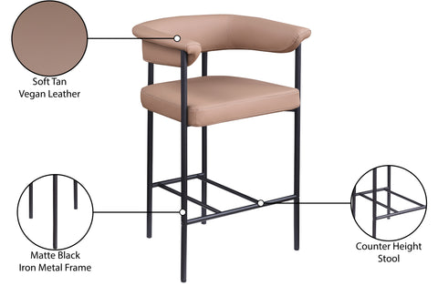 KOPLE COUNTER STOOL- TAN