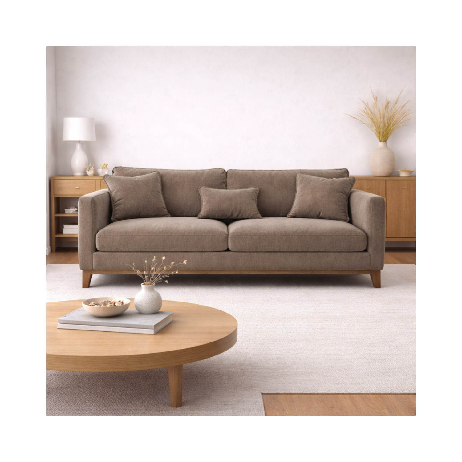 Burbank Sofa - Pecan Brown