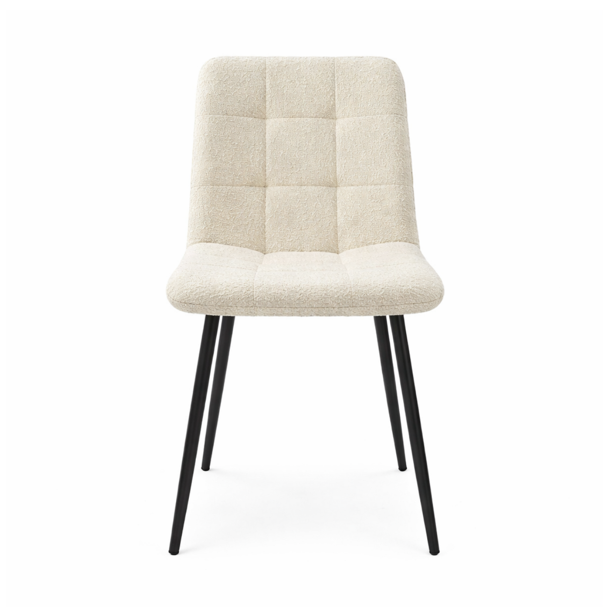 Lucas Fabric Dining Chair - Pearl Boucle