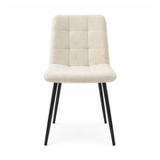 Lucas Fabric Dining Chair - Pearl Boucle