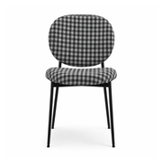 Vashi Dining Chair - Black & White Plaid