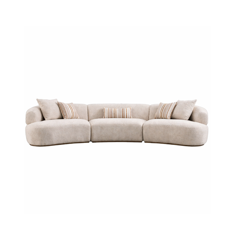 Leona 3-Piece Modular Curved Sofa