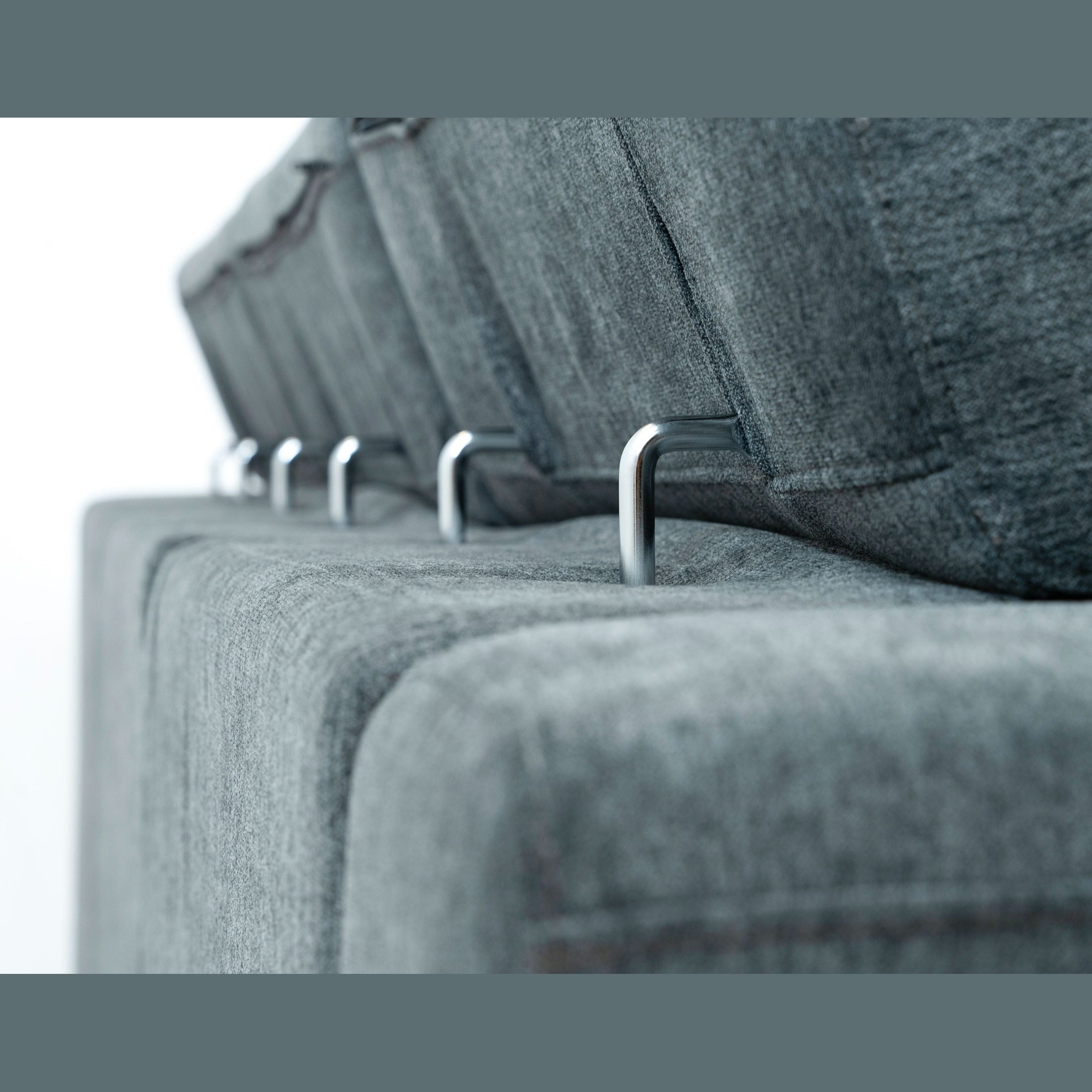 Randall Sleeper Sectional - Fabric - Ramy Charcoal Right Chaise