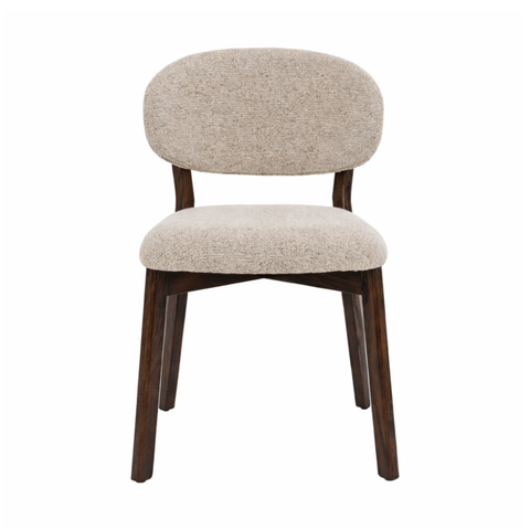 Milena Dining Chair – Upholstered Seat with Oak Wood Frame