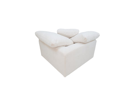 Alex Modular Premium Fabric Corner Chair - White