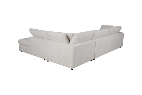 Joelle Sectional - Left Chaise-Oatmeal