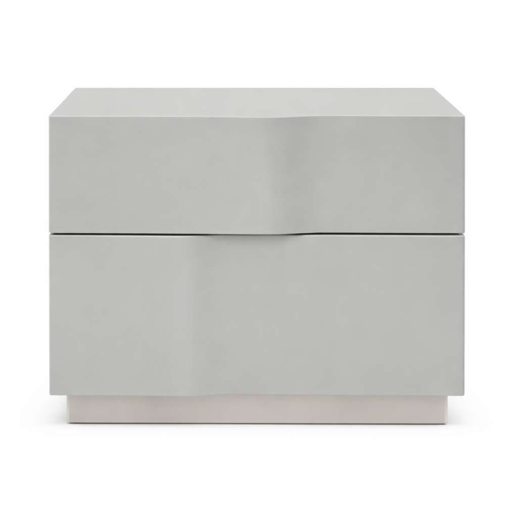 Janice Night Stand - Cool Grey
