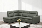 Carlsen  3-Piece Leather Power Reclining Sectional with Storage Chaise