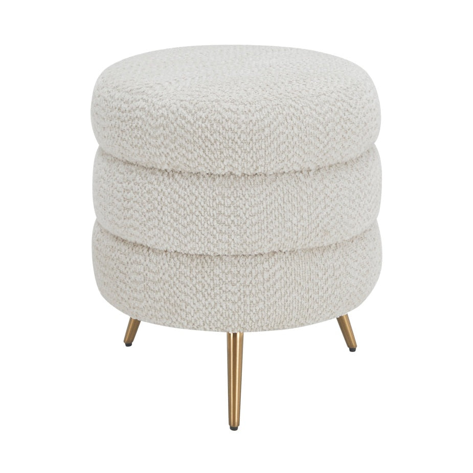Cadence Small Ottoman - Boucle