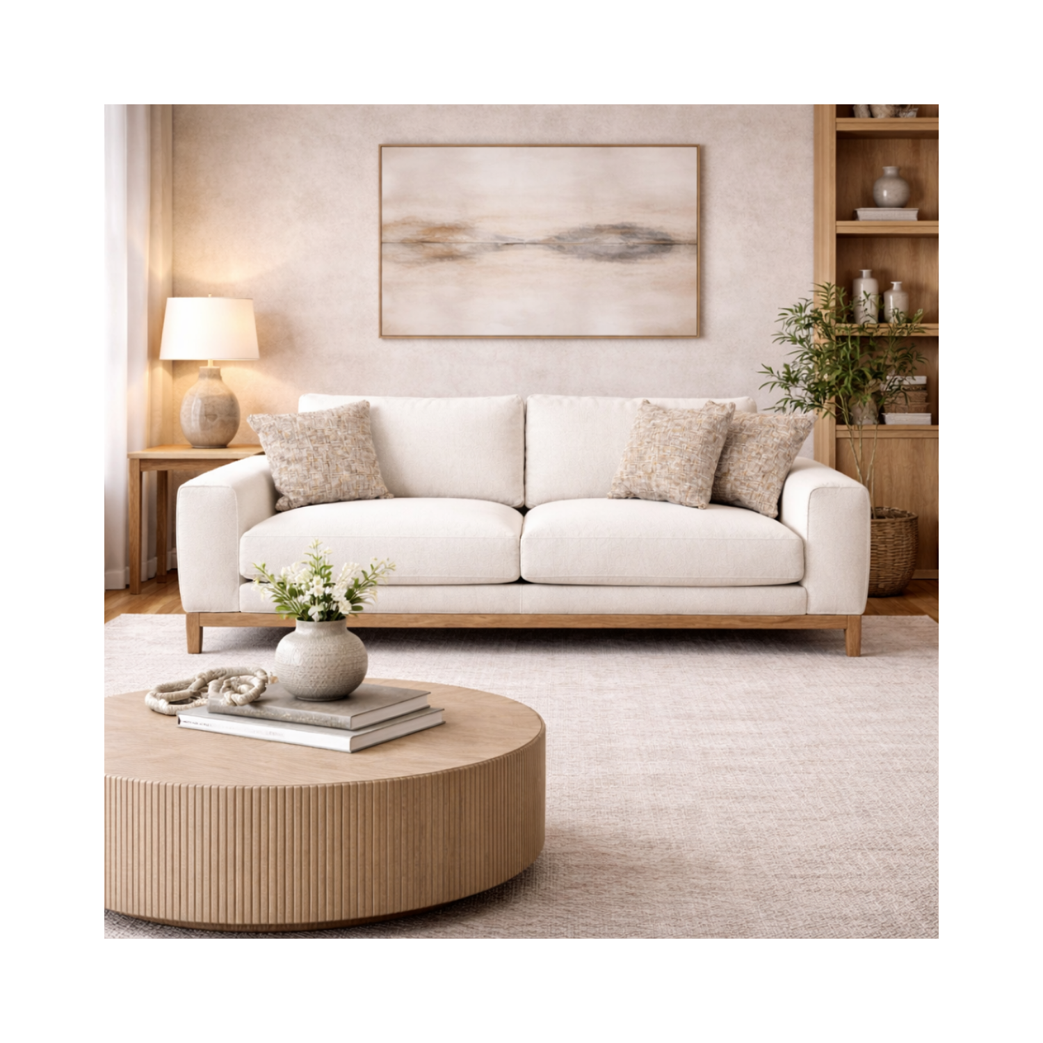 Aina Modern Comfort Sofa-3 Seater