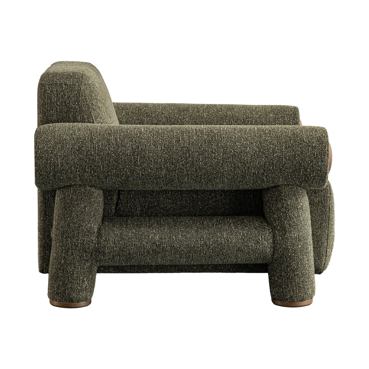 Ronan Upholstered Sofa – Deep Olive Green
