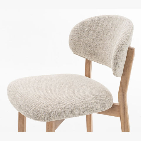 Milena Natural Oak Counter Stool - Beige