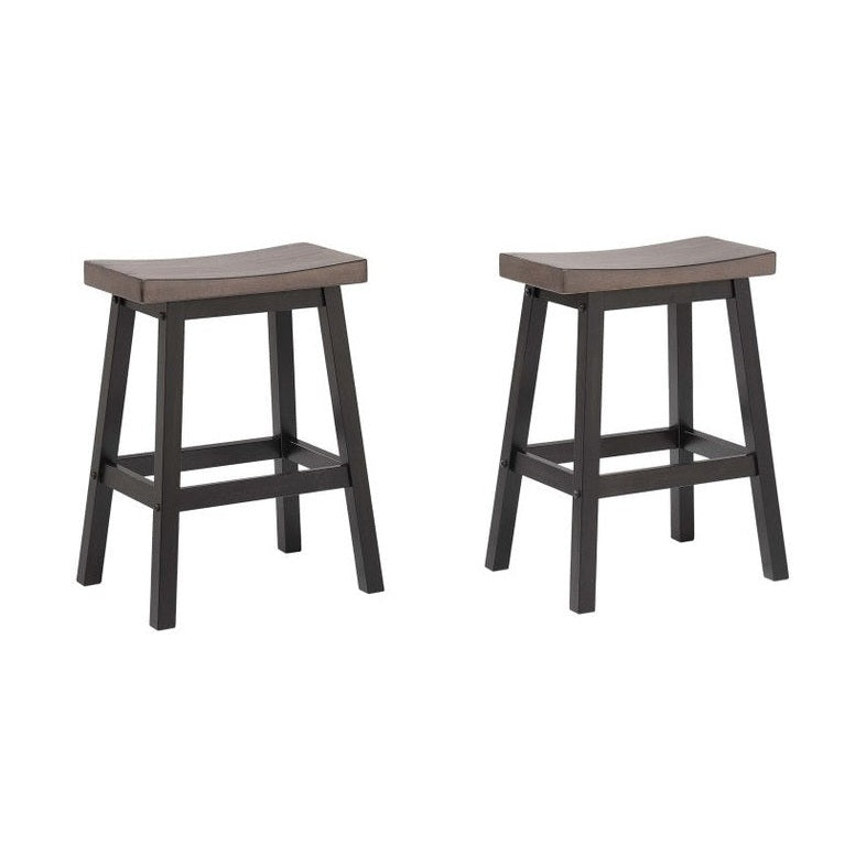 Stilla Solid Wood Saddle Counter Stool
