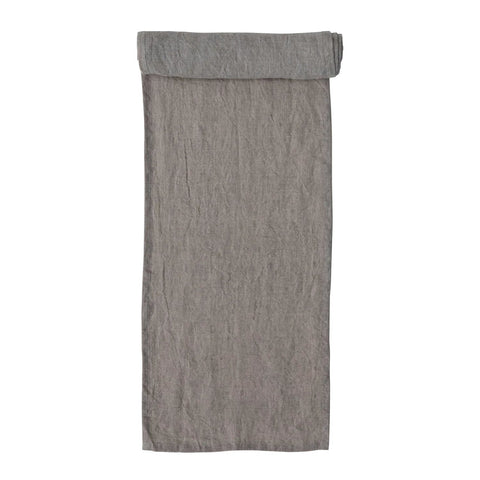 Stonewashed Linen Table Runner - Natural