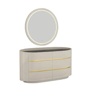 Zelie Glossy 6 Drawer Dresser