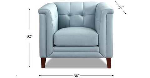 Arvo Genuine Leather Accent Chair