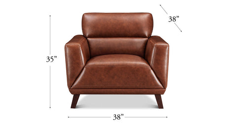 Jammie Genuine Leather Chair