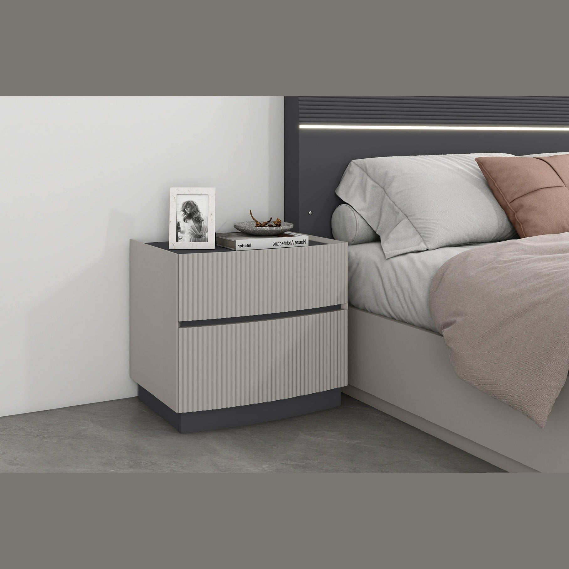 Nella Two Tone Nightstand