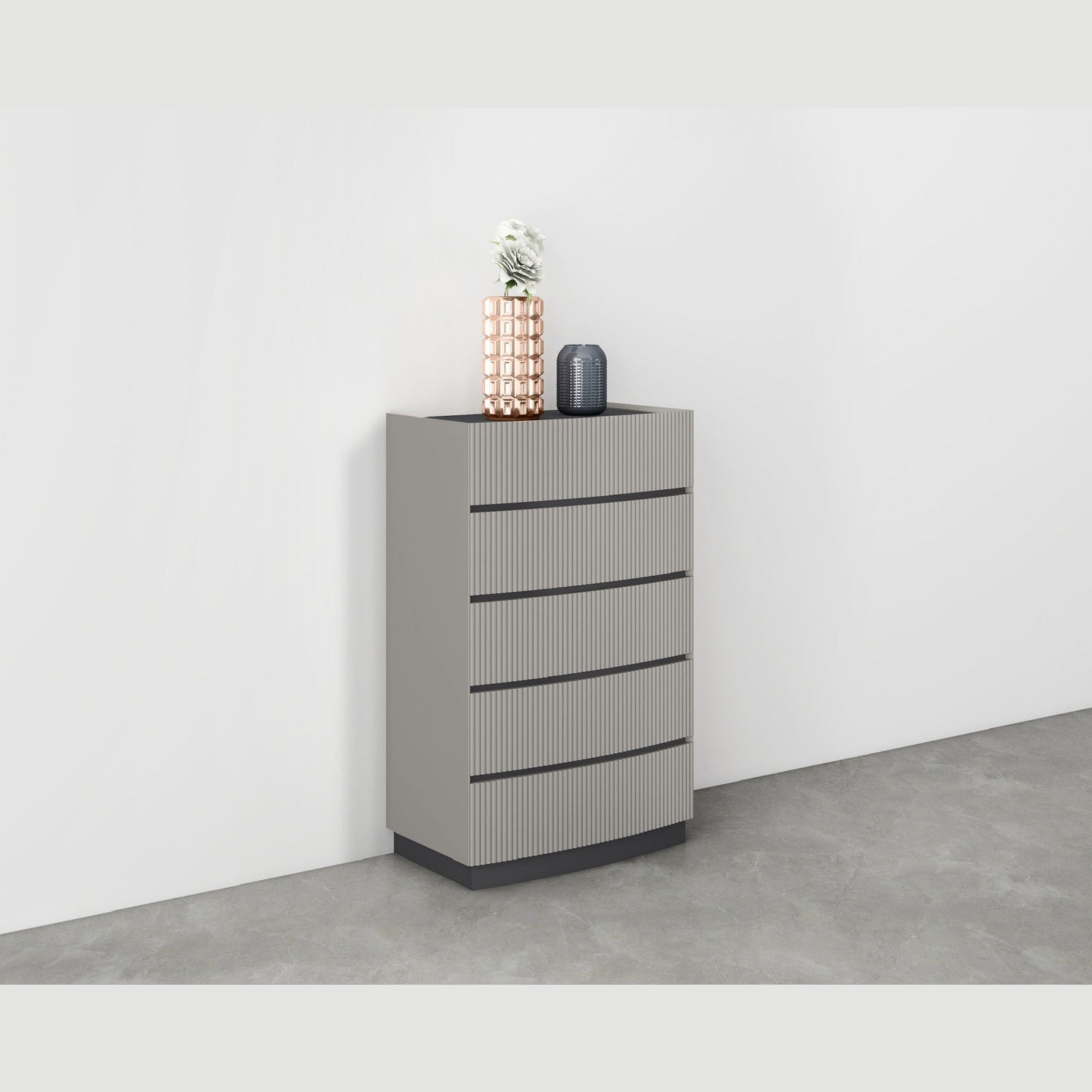 Nella Two Tone 5 Drawer Bedroom Chest