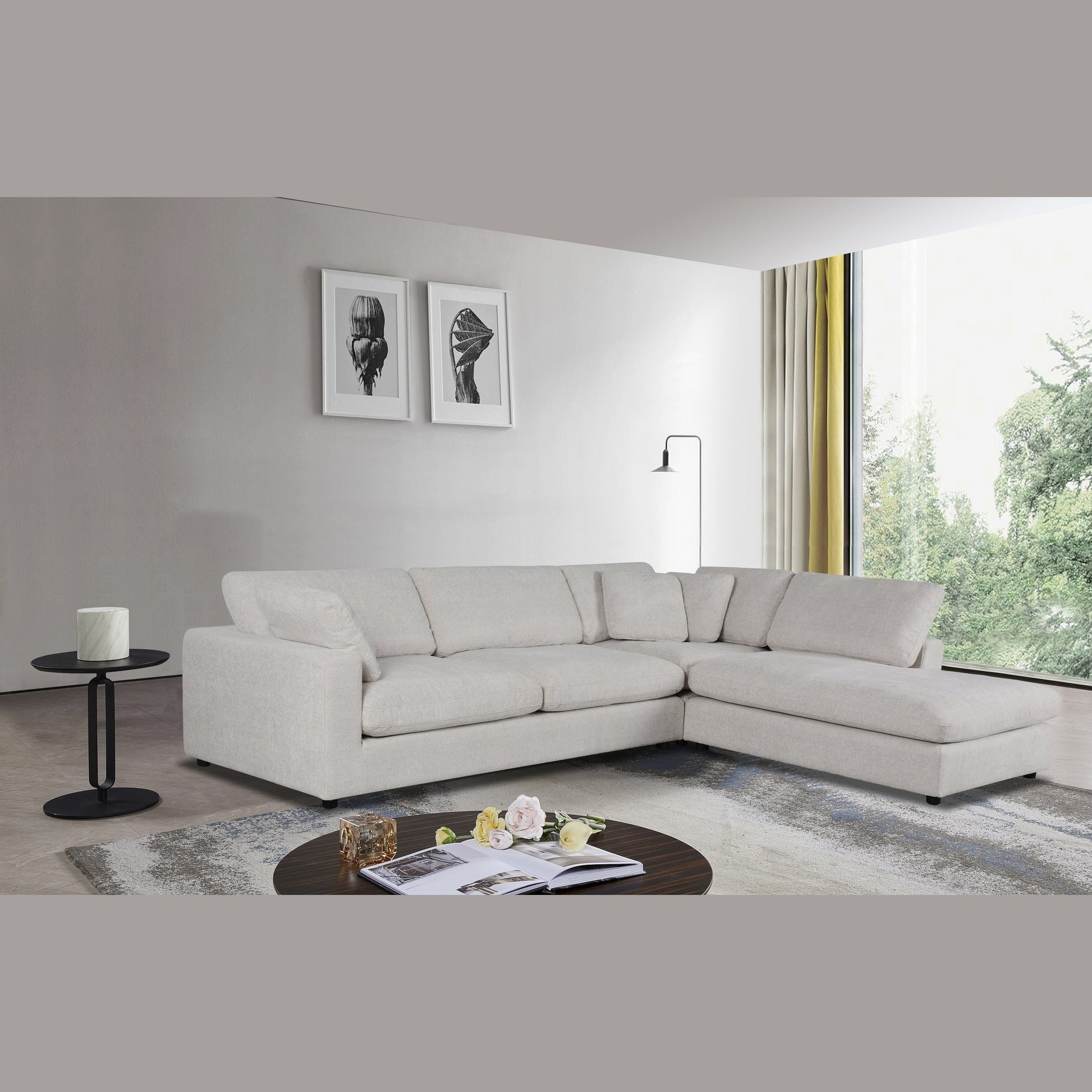 Joelle Sectional - Right Chaise by Accents At Home