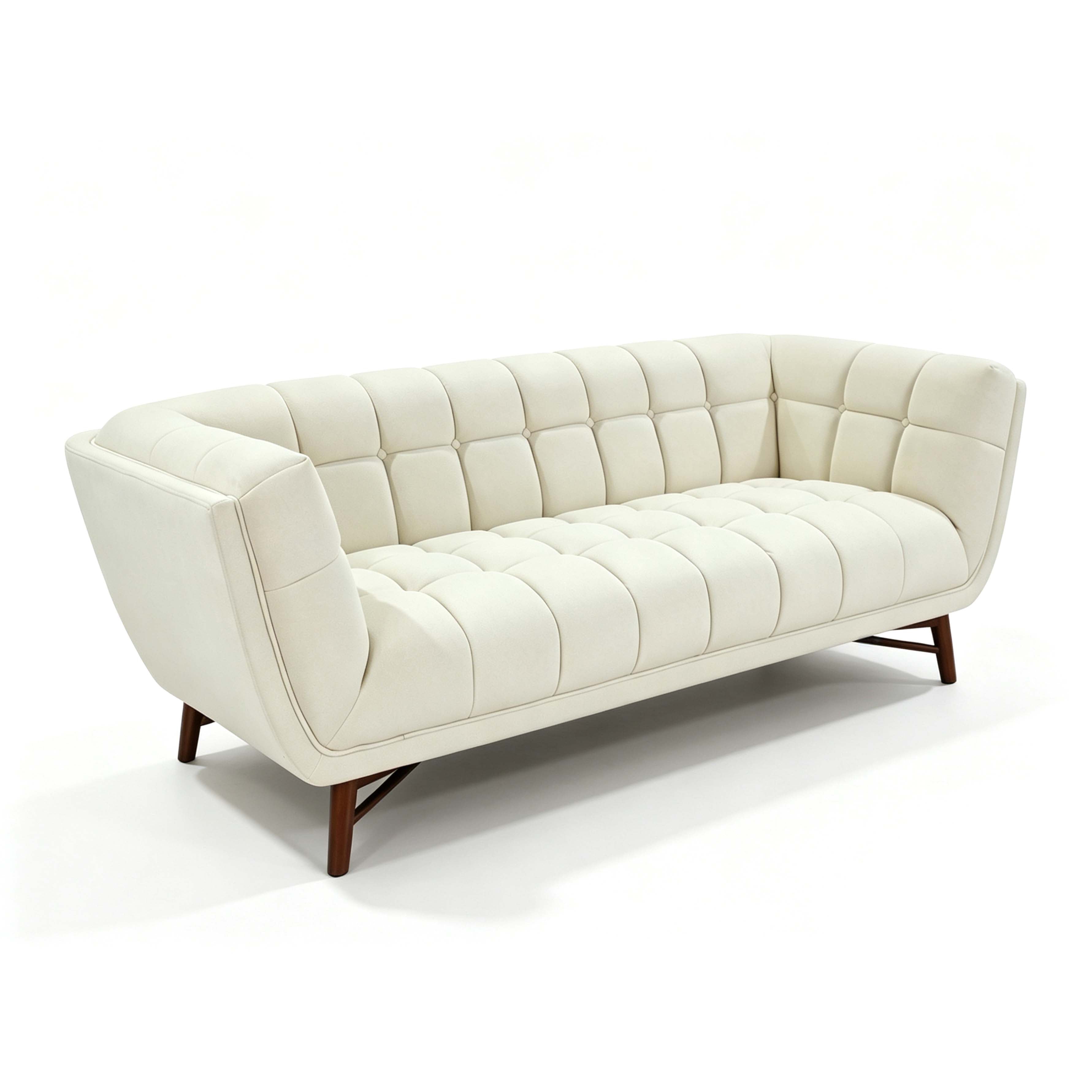 Kitsilano 3-Seater Premium Velvet Sofa – Beige