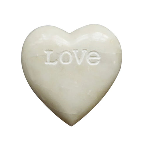 Soapstone Heart with Engraved "Love"