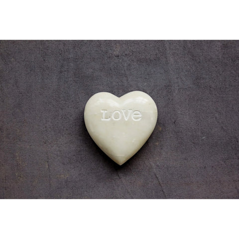 Soapstone Heart with Engraved "Love"