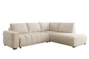 Trevio Pull-Out Sleeper Sectional with Chaise – Warm Beige