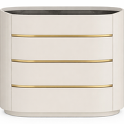 Zelie Glossy 4 Drawer Chest