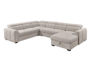 Breccan Modular Sleeper Sectional with Storage Chaise